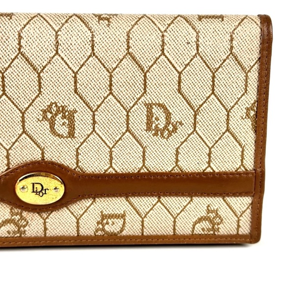 100% authentic vintage Dior wallet Dior Vintage Long Wallet Purse Honeycomb - Picture 9 of 16